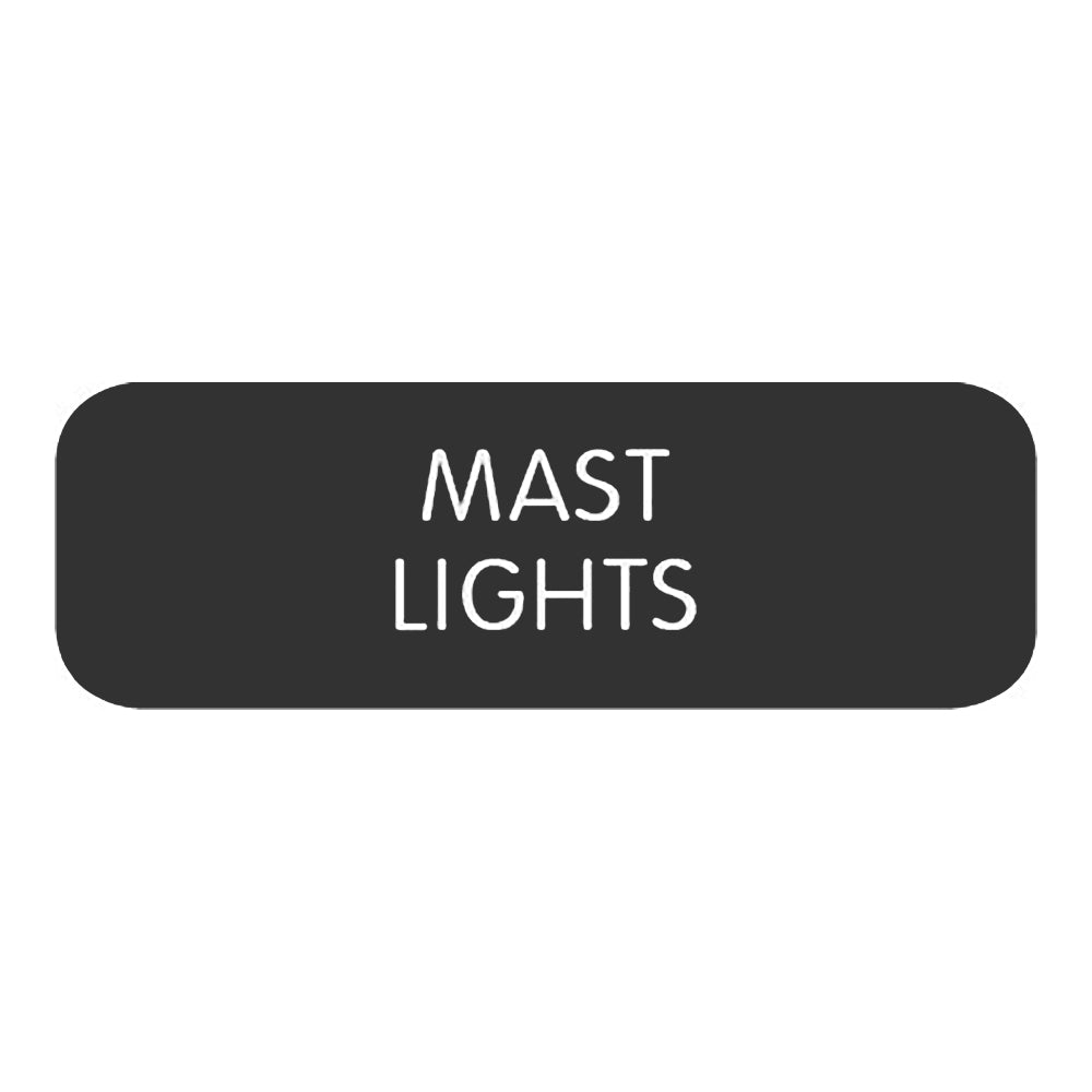 Blue SeaLarge Format Label - "Mast Lights" [8063-0316]