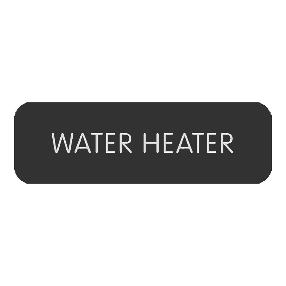Blue SeaLarge Format Label - "Water Heater" [8063-0438]