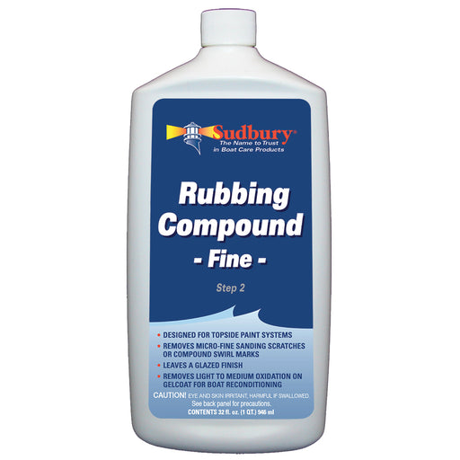 Sudbury Rubbing Compound Fine - Step 2 - 32oz Fluid [442]