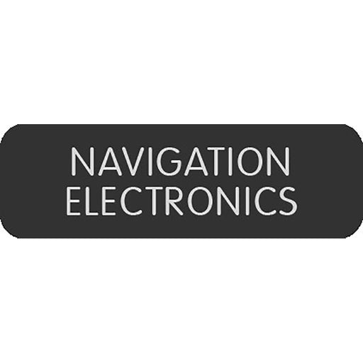 Blue Sea Large Format Label - "Navigation Electronics" [8063-0325]