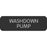 Blue Sea Large Format Label - "Washdown Pump" [8063-0513]