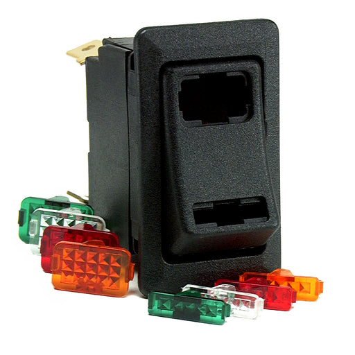 Cole Hersee Lighted Rocker Switch SPDT On-Off-On 4 Blade [58328-103-BP]