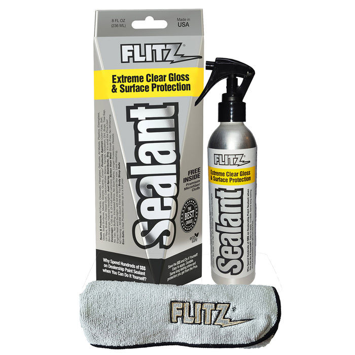 Flitz Ceramic Sealant Spray Bottle w/Microfiber Polishing Cloth - 236ml/8oz *Case of 6* [CS 02908CASE]