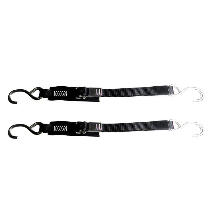 Rod Saver Stainless Steel Quick Release Transom Tie-Down - 1" x 4 - Pair [SS1QRTD4]