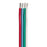 Ancor Flat Ribbon Bonded RGB Cable 18/4 AWG - Red, Light Blue, Green  White - 100 [160010]