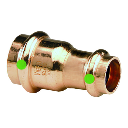 Viega ProPress 1-1/4" x 1" Copper Reducer - Double Press Connection - Smart Connect Technology [78157]