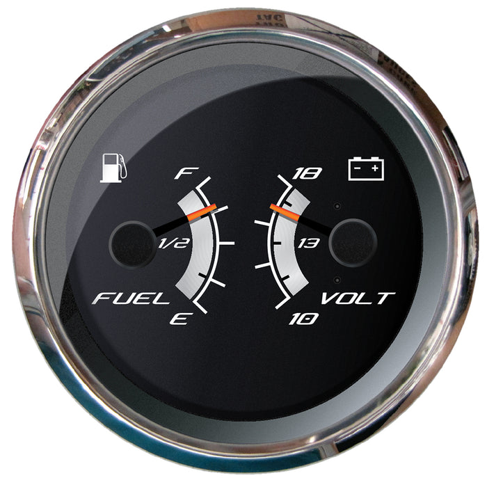Faria Platinum 4" Multi-Function - Fuel Level  Voltmeter [22013]
