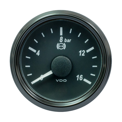 VDO SingleViu 52mm (2-1/16") Brake Pressure Gauge - 16 Bar - 0-4.5V [A2C3832710030]