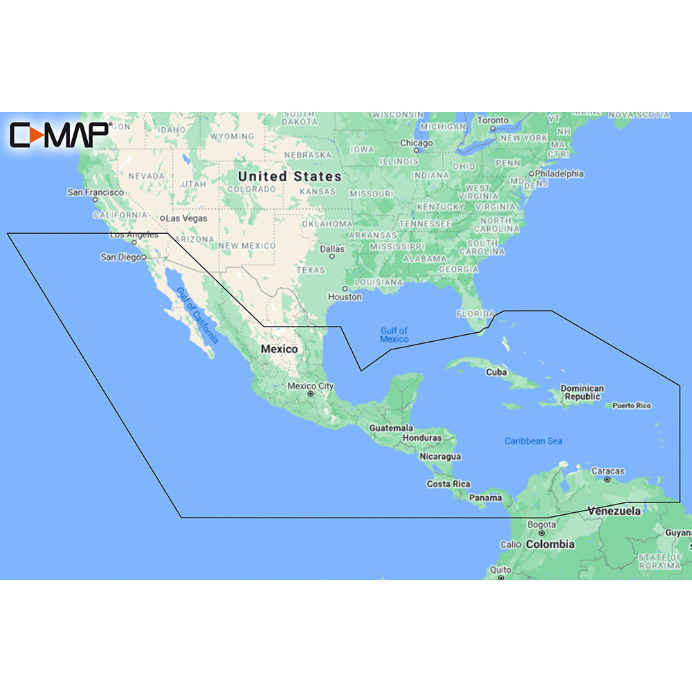 C-MAP M-NA-Y205-MS Central America  Caribbean REVEAL Coastal Chart [M-NA-Y205-MS]