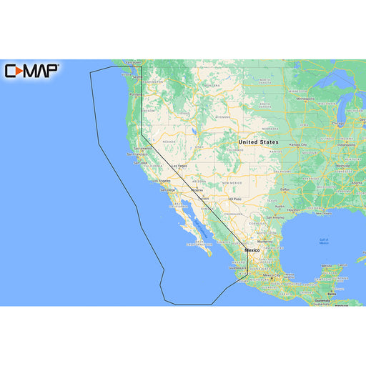 C-MAP M-NA-Y206-MS West Coast  Baja California REVEAL Coastal Chart - Does NOT contain Hawaii [M-NA-Y206-MS]