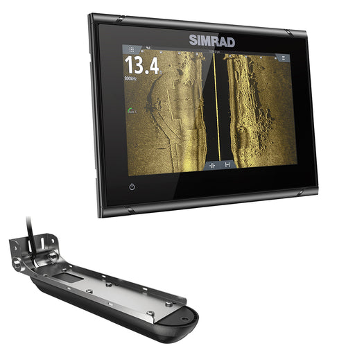Simrad GO7 XSR Chartplotter/Fishfinder w/Active Imaging 3-in-1 Transom Mount Transducer  C-MAP Discover Chart [000-14838-002]