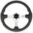 Uflex Nisida Steering Wheel 13.8" - Black Polyurethane Grip w/Black Aluminum Spokes [NISIDA-B/B]