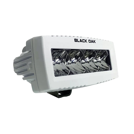 Black Oak 4" Marine Spreader Light - Flood Optics - White Housing - Pro Series 3.0 [4MS-F]