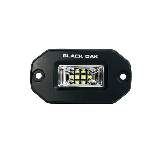 Black Oak 2" Marine Flush Mount Spreader Light - Black Housing - Pro Series 3.0 [2FSLB-S]