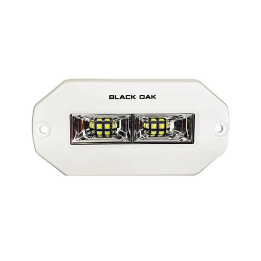 Black Oak 4" Marine Flush Mount Spreader Light - White Housing - Pro Series 3.0 [4FMSL-S]