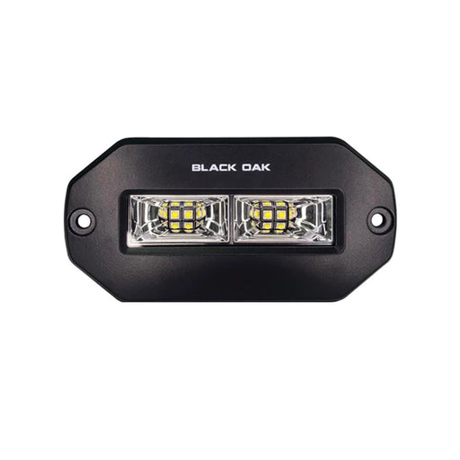Black Oak 4" Marine Flush Mount Spreader Light - Black Housing - Pro Series 3.0 [4BFMSL-S]